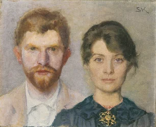 Doble retrato de Marie y P.S. Kroyer